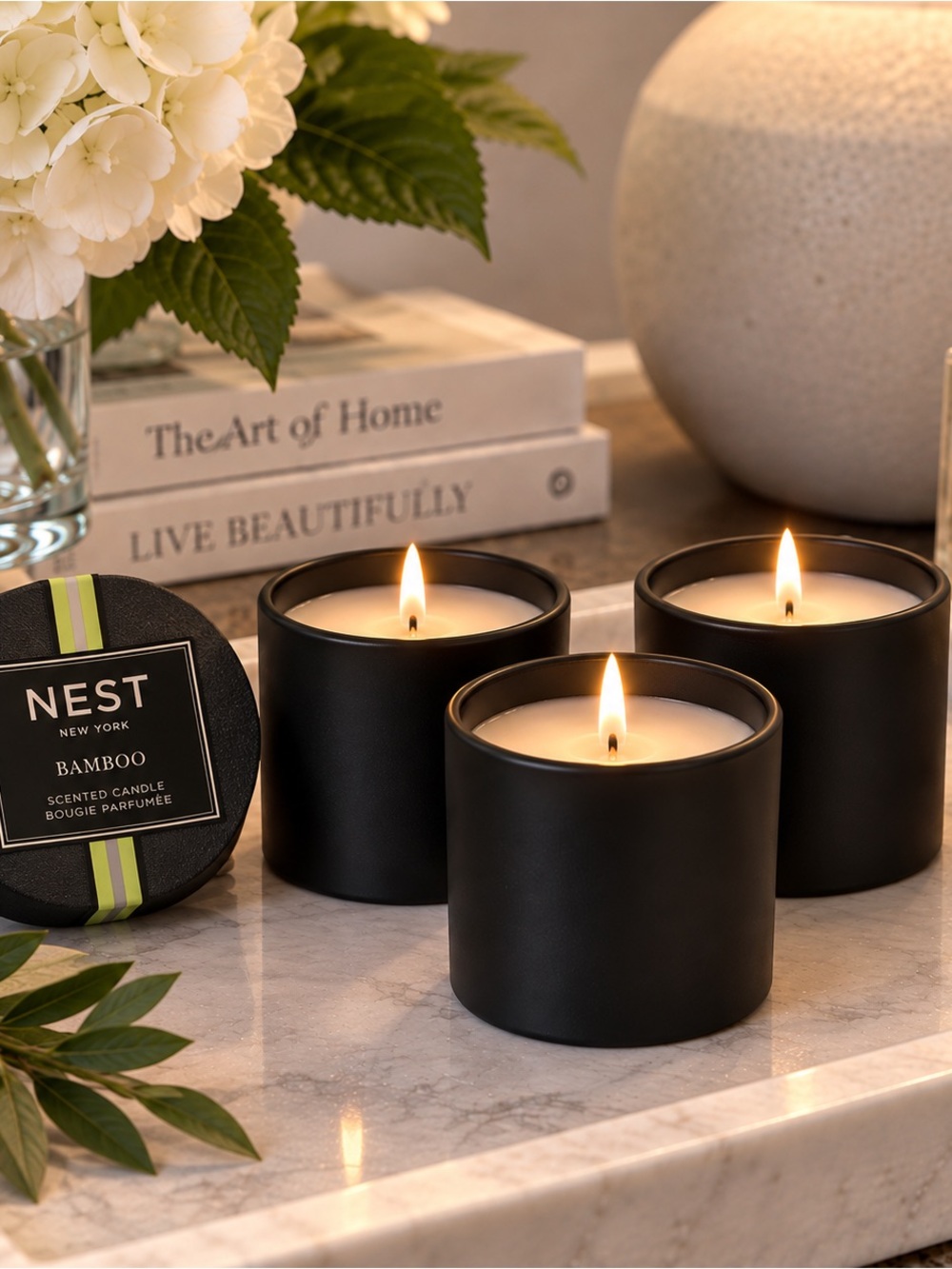 NEST New York Bamboo Mini Candle Set – 3 Pack